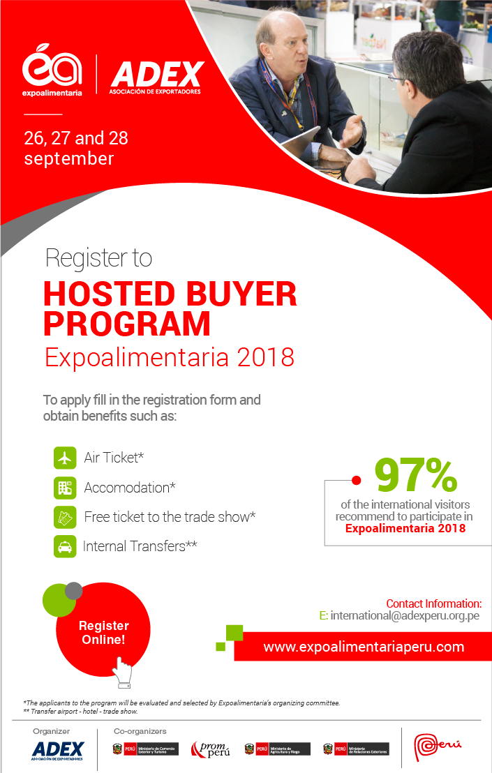 ExpoAlimentaria 2018 Hosted Buyer Program