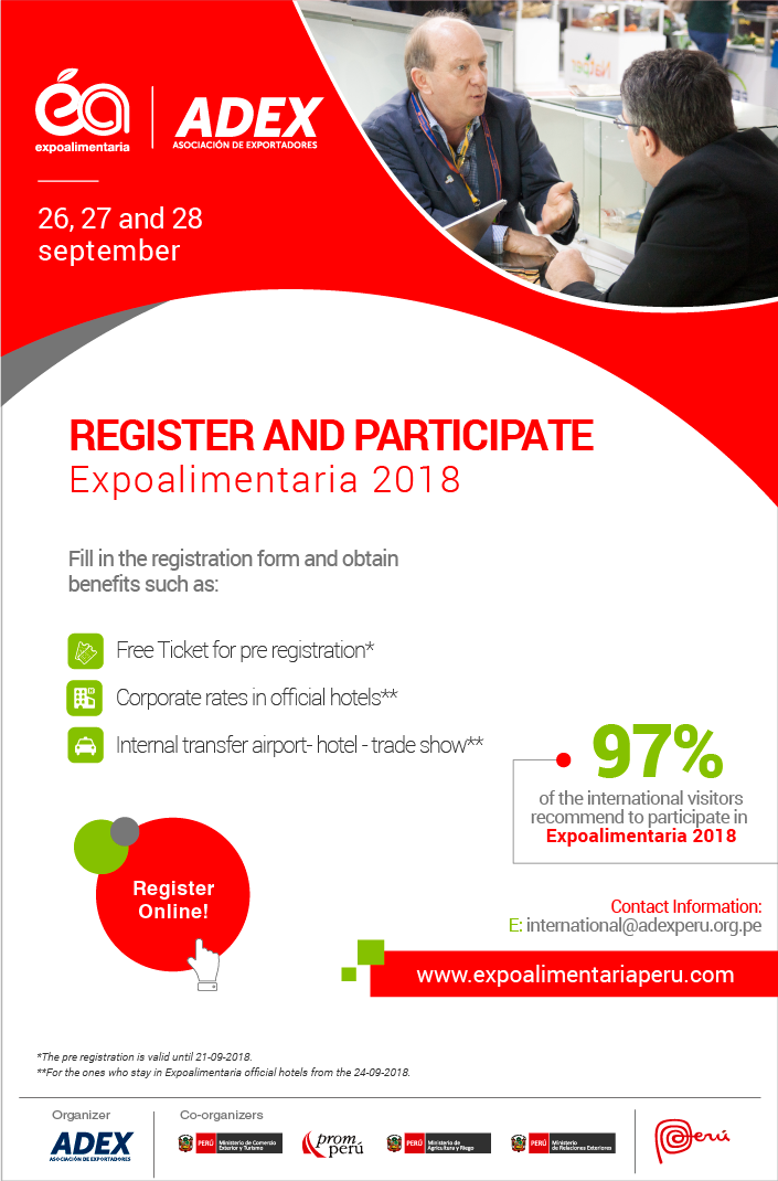 ExpoAlimentaria 2018 Registration